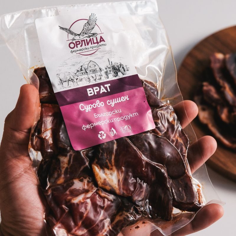 Сурово сушен свинки врат